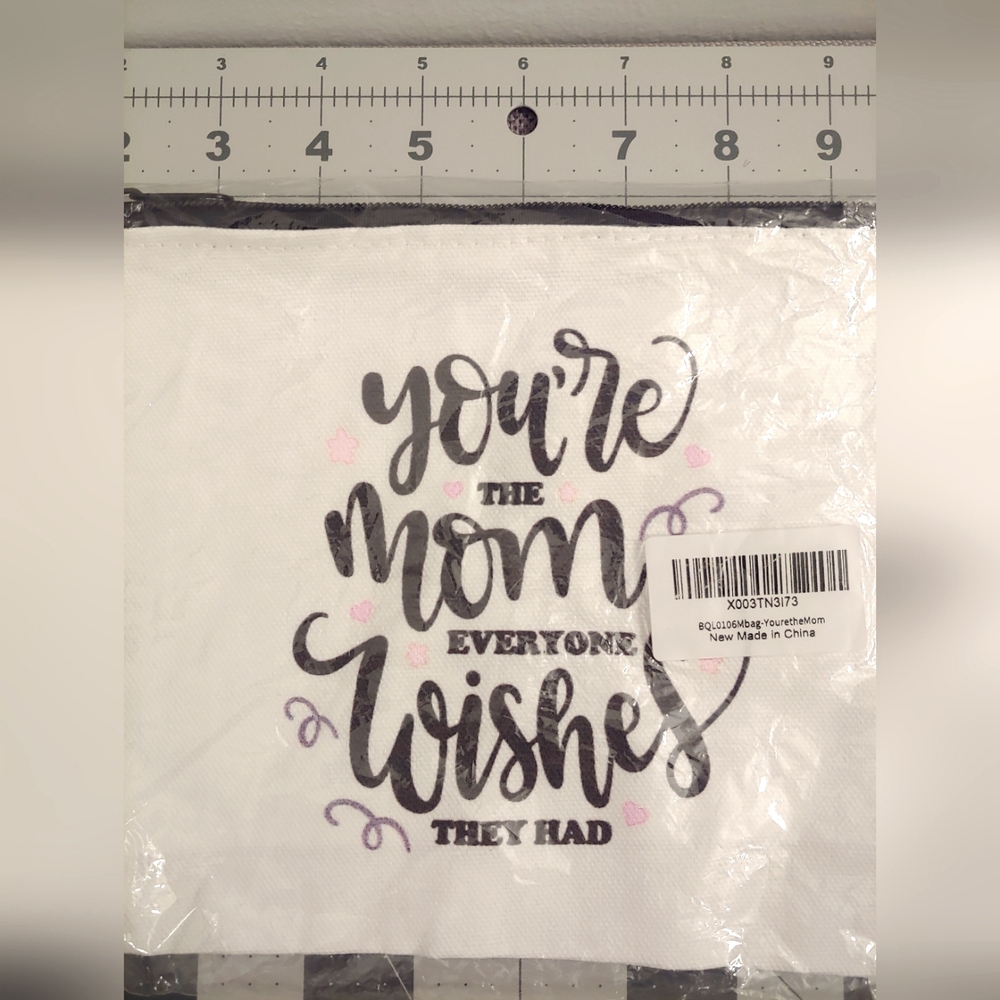 Cute Big Mom Reusable Make up bag 9.5"×7"